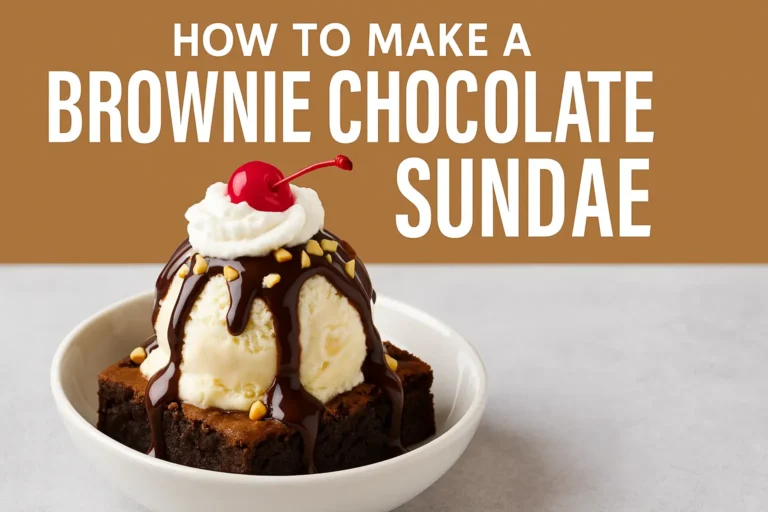 Brownie Chocolate Sundae