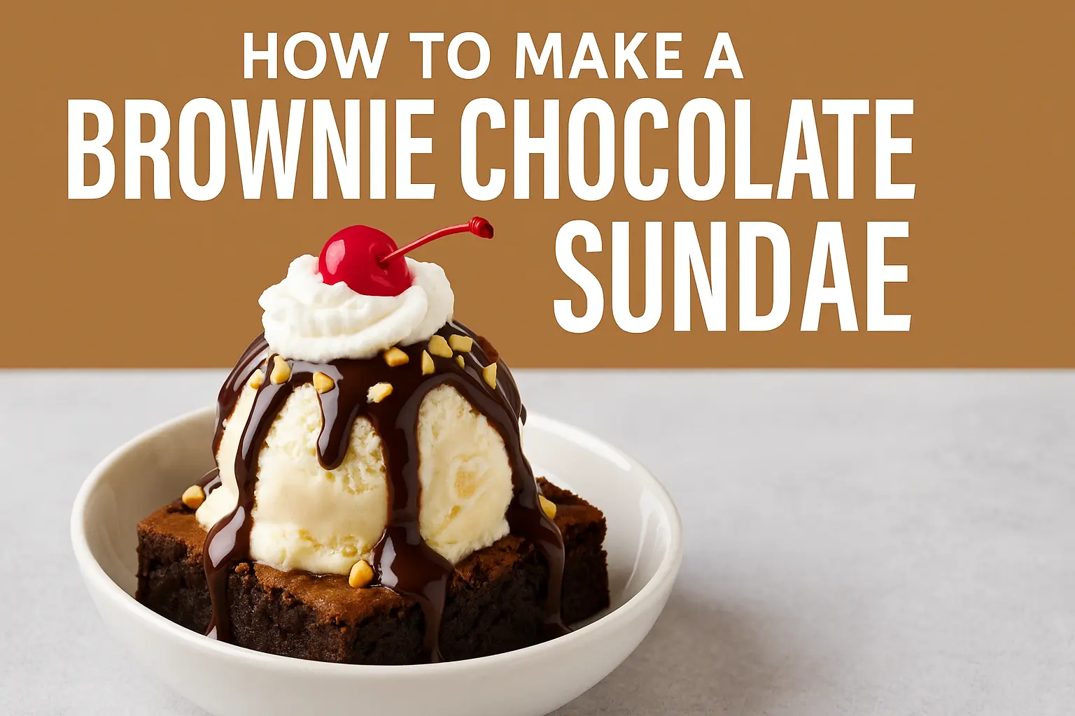 Brownie Chocolate Sundae