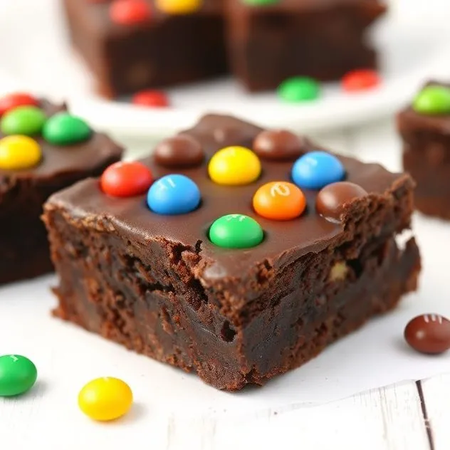 Chocolate Brownies with mms