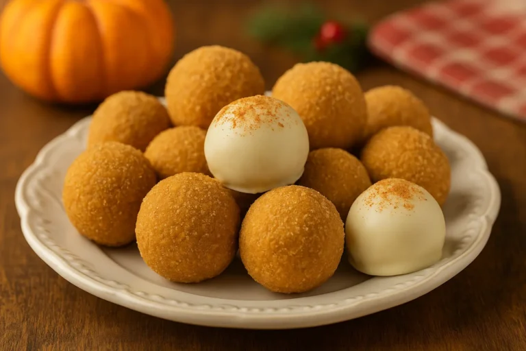 no bake pumpkin cheesecake balls