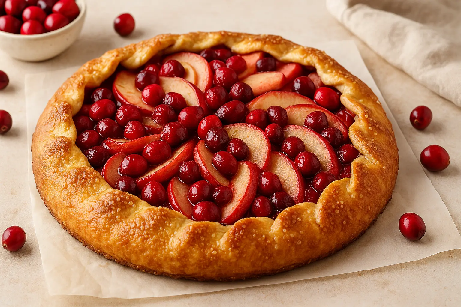 Cranberry Apple Galette