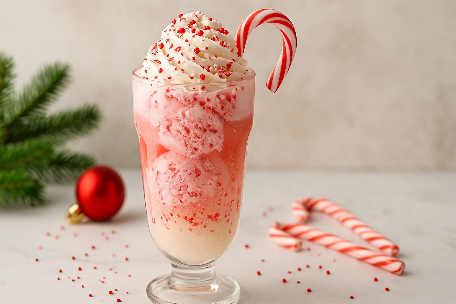 Festive Peppermint Christmas Float