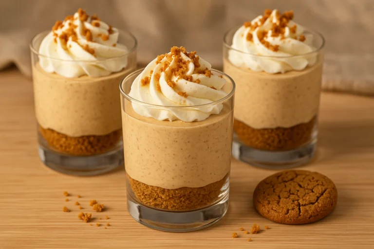 No-Bake Gingerbread Cheesecake Cups