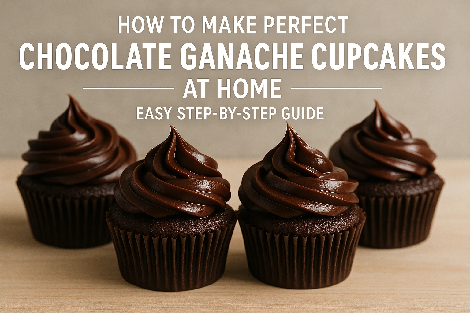 chocolate ganache cupcakes