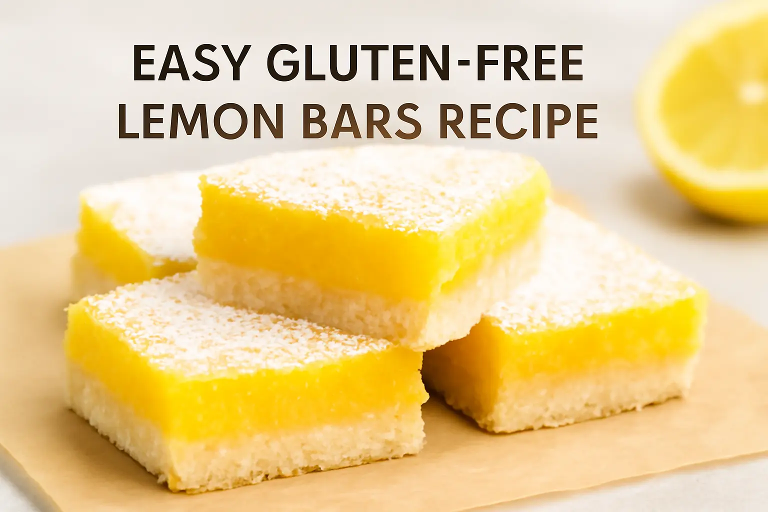 gluten free lemon bars recipe