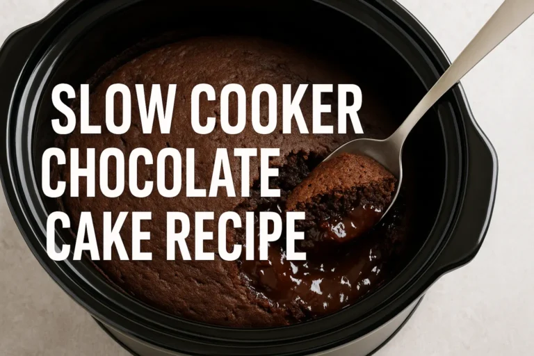 slow cooker chocolate lava cake