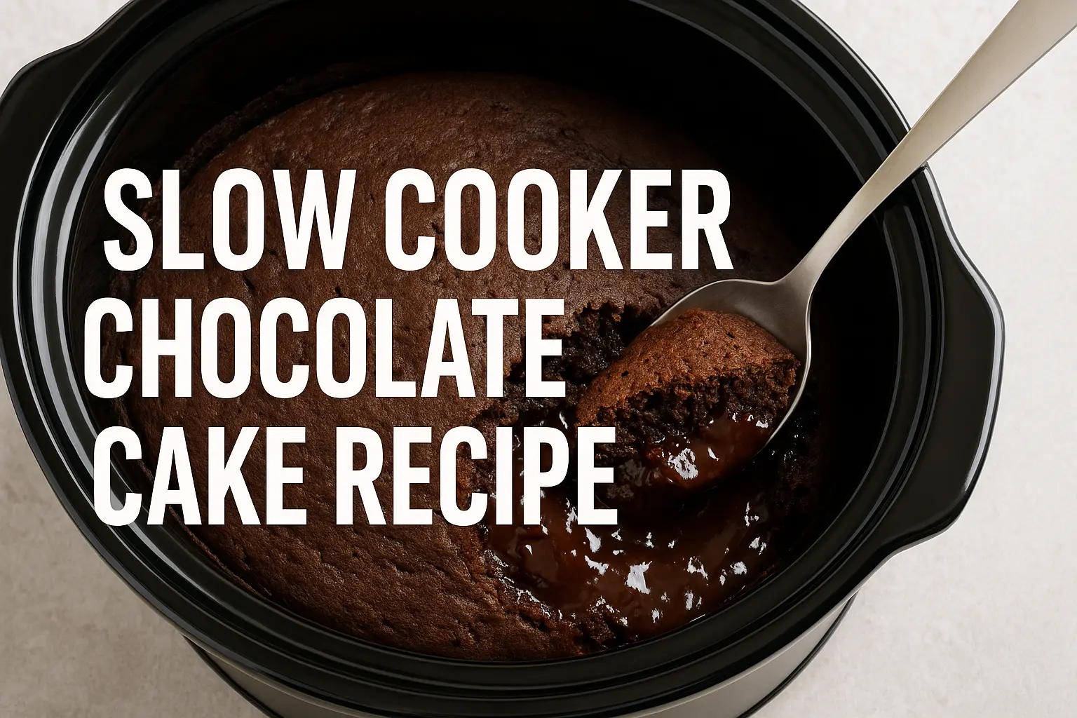 slow cooker chocolate lava cake