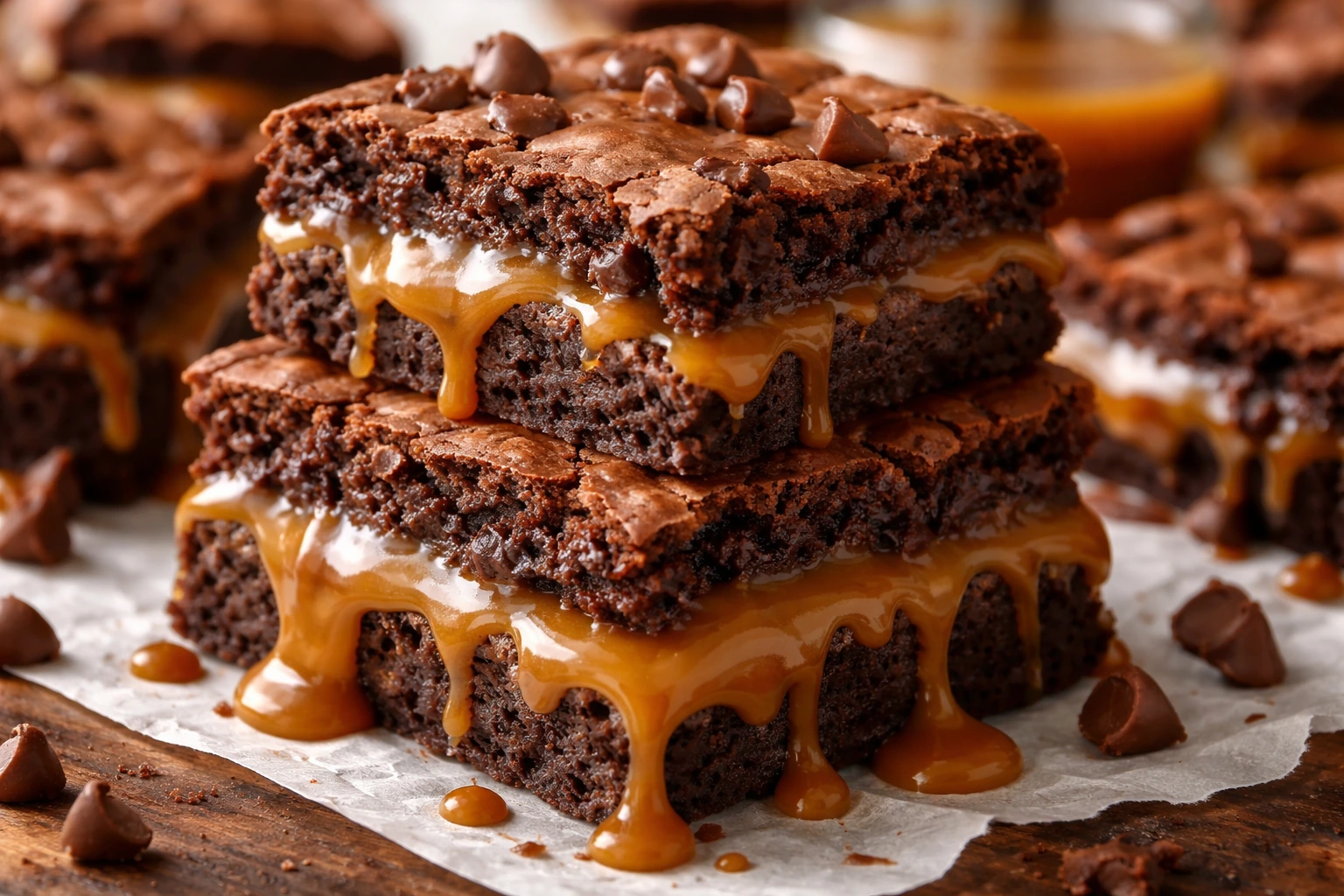 Best Caramel Brownies