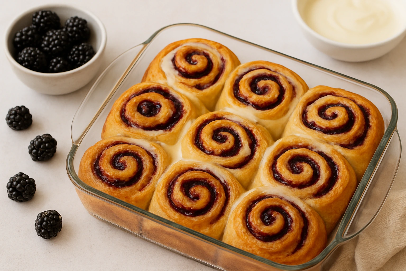Blackberry Cinnamon Rolls