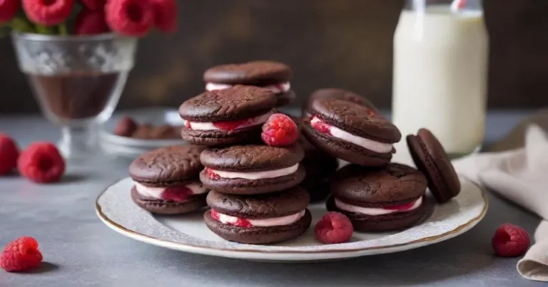 Chocolate Raspberry Sandwich Cookies