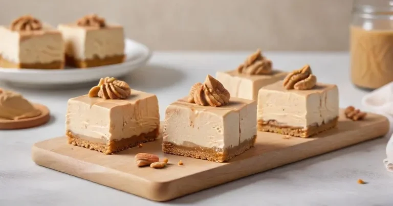 Creamy Peanut Butter Frozen Yogurt Bars