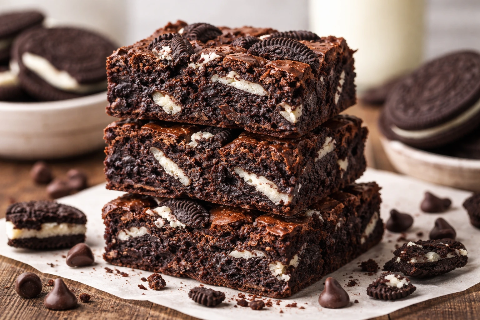 Decadent Oreo Brownies