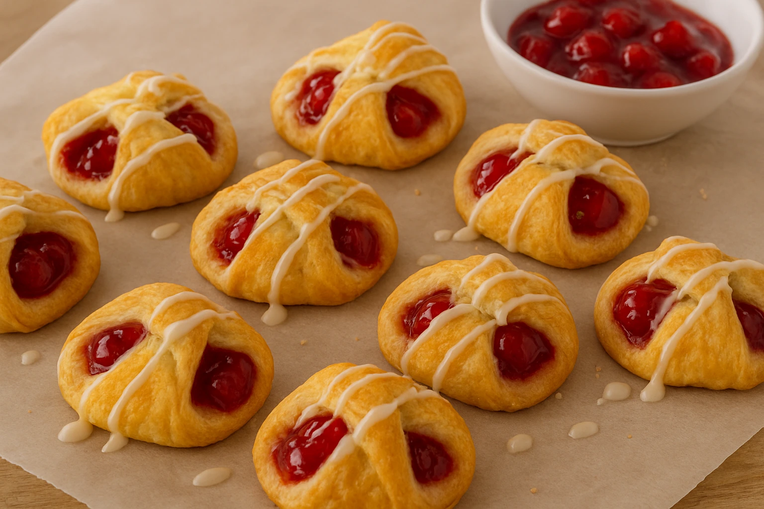 Easy Cherry Pie Bites