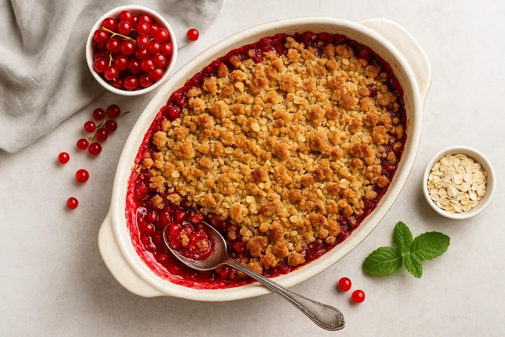 How to Make the Perfect Red Currant Crumble at Home
