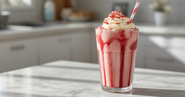 Red Velvet Cheesecake Milkshake