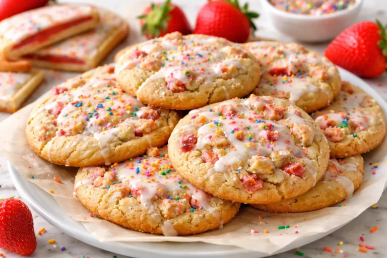 Strawberry Pop Tart Sugar Cookies