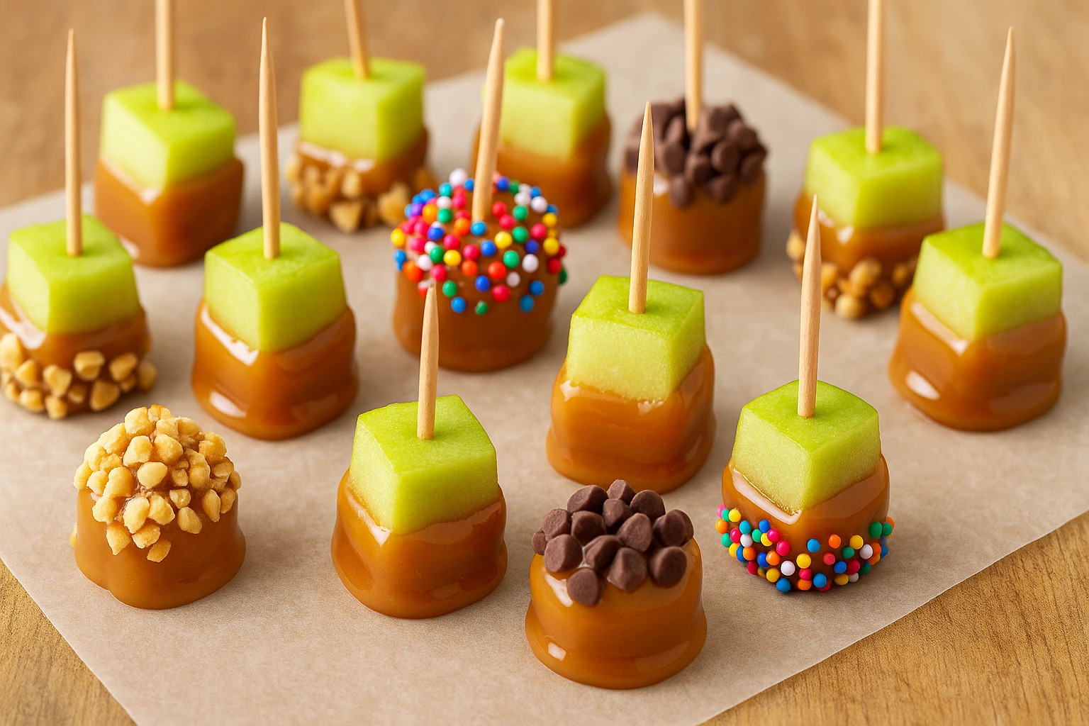 caramel apple bites