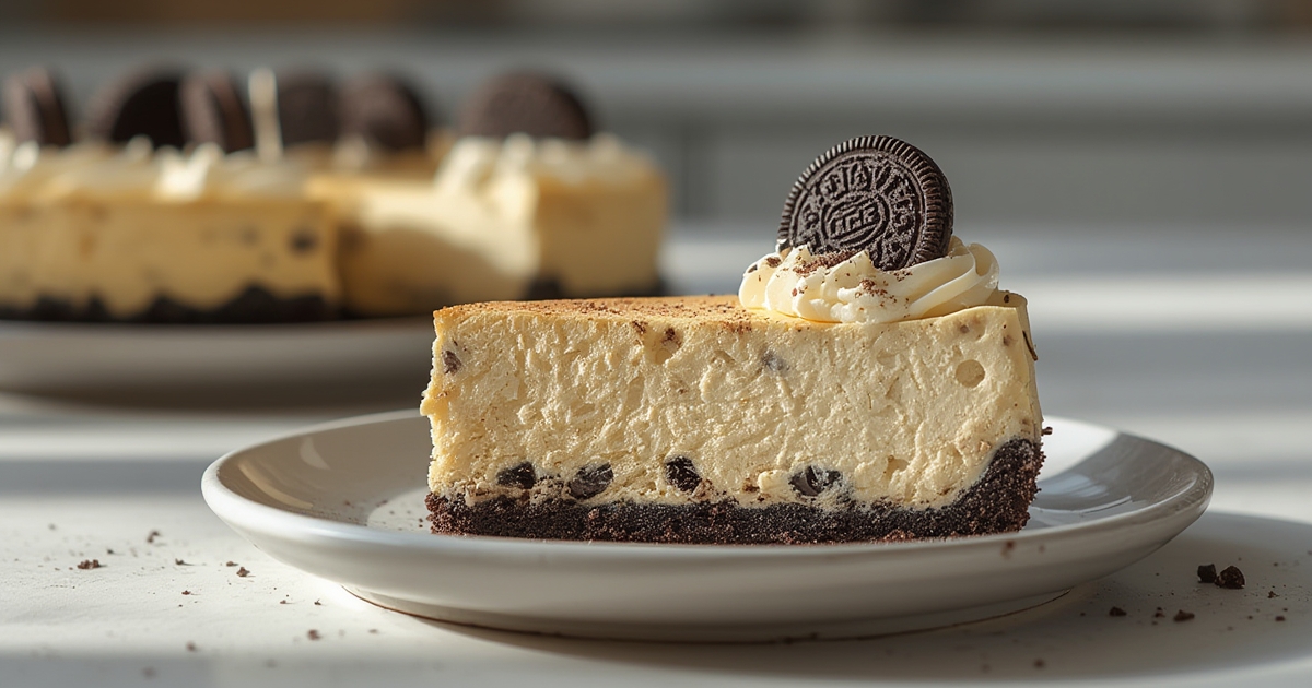 Irresistible No-Bake Oreo Cheesecake Slice