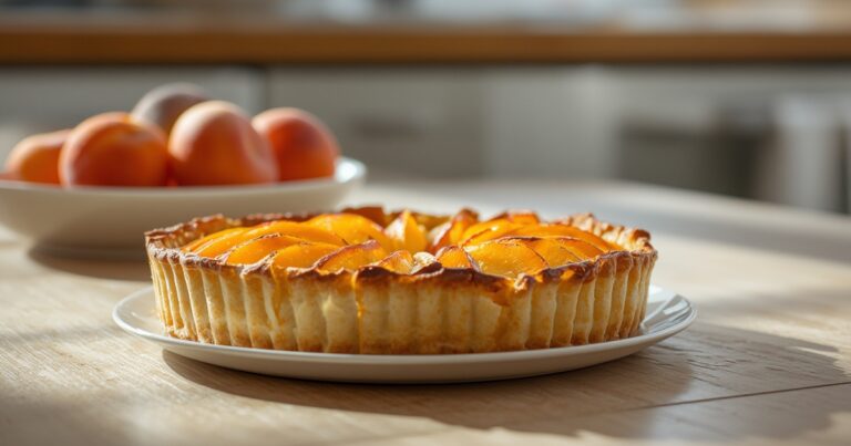Peach Puff Pastry Tart