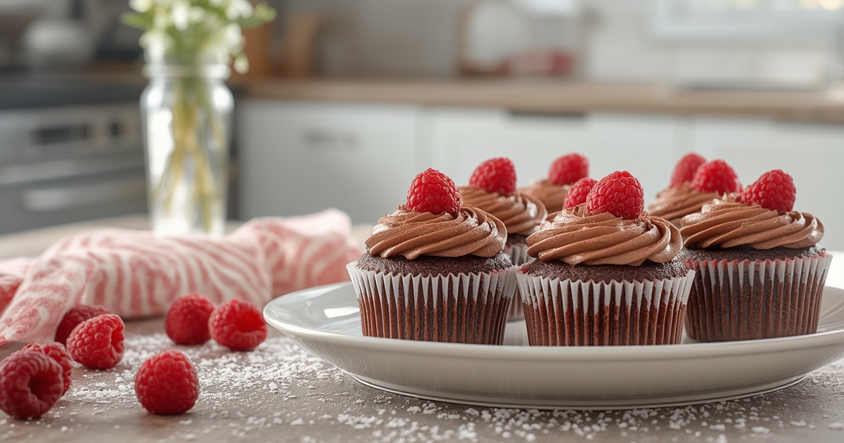 Raspberry Chocolate Cupcakes