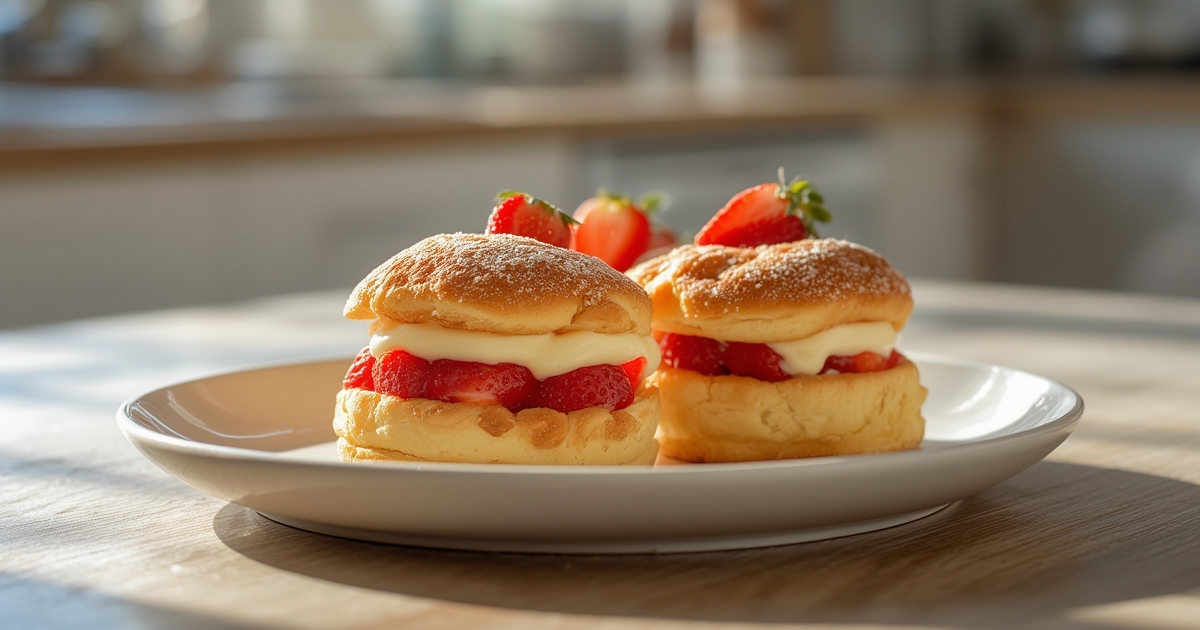 Strawberry Cream Puffs